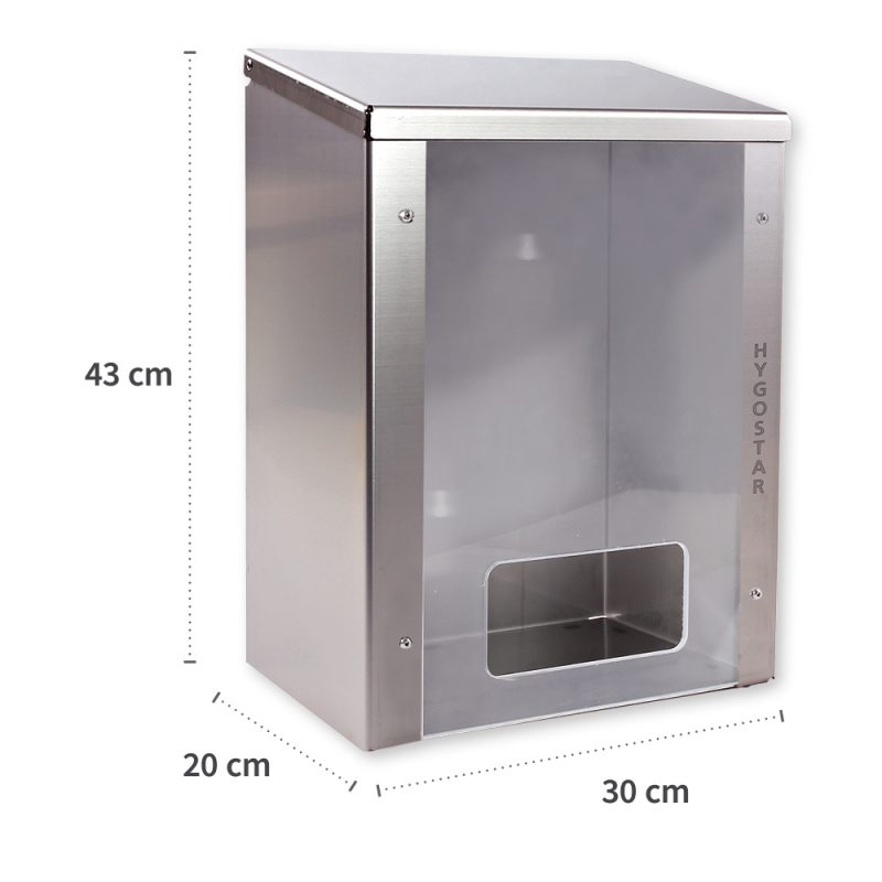 Hygostar Edelstahl- Multispender für Hauben,Ärmelschoner,Überschuhe