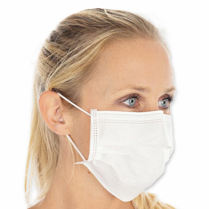 Mundschutz Typ II, 3-lagig weiß | PP Hygostar