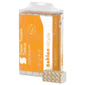 Satino HiCycle Handtuchpapier, 2-lagig, Recyclingpapier, V-Falz