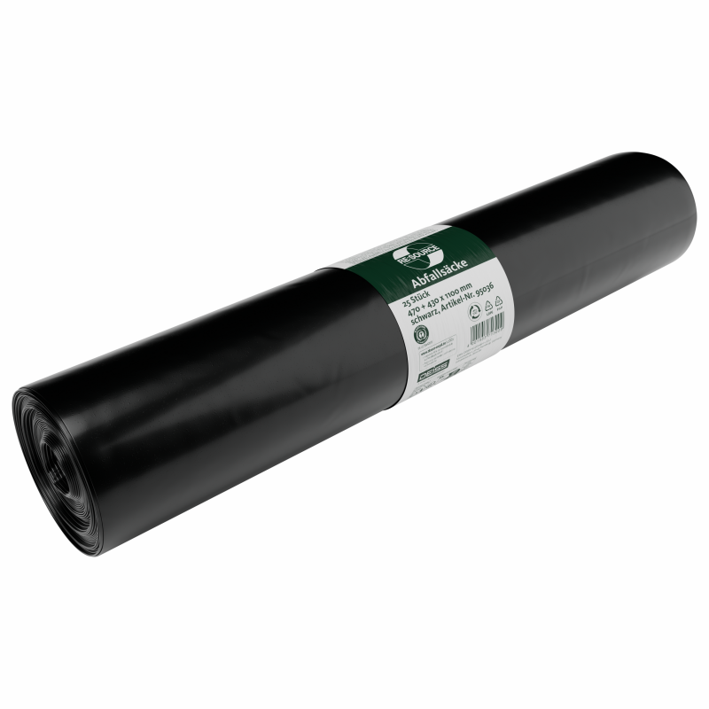 DEISS 95036 Müllsäcke 140 Liter Typ 60 ca. 40µ, 250 Stück