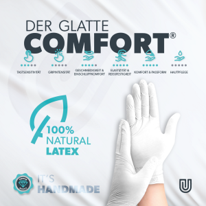 Unigloves COMFORT Latexhandschuh Der Glatte