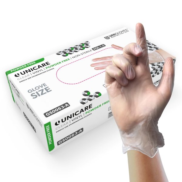 Unigloves Unicare Clear Vinyl transparent