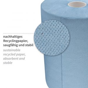 Hygoclean Putzpapiere, 2-lagig | Recyclingpapier, 38 cm breit 2 Rollen im Karton