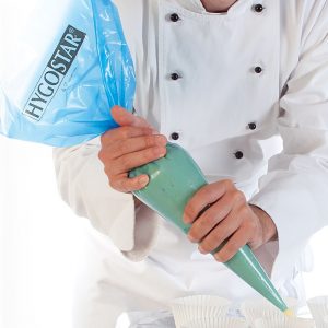 Spritzbeutel Cool 3lag LDPE blau, 500 Stück